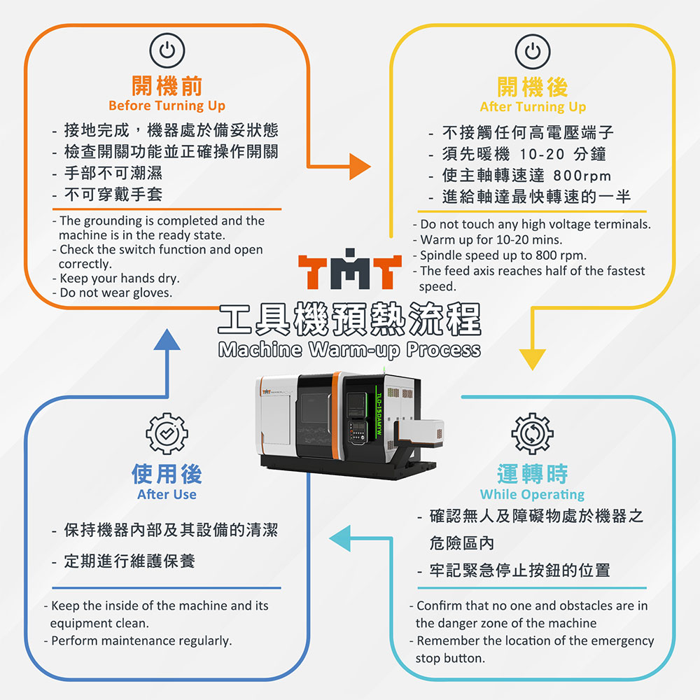 Maximize Your Production Efficiency with TMT's Machine Warm-Up Process
